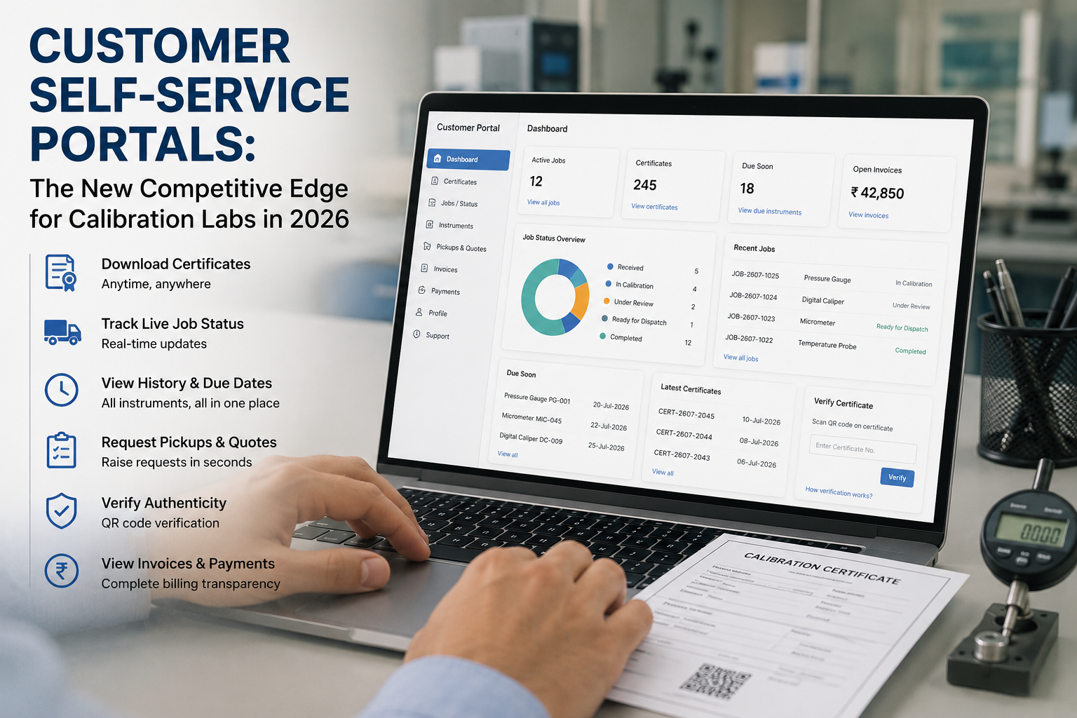 Customer Self-Service Portals: The New Competitive Edge for Calibration Labs in 2026