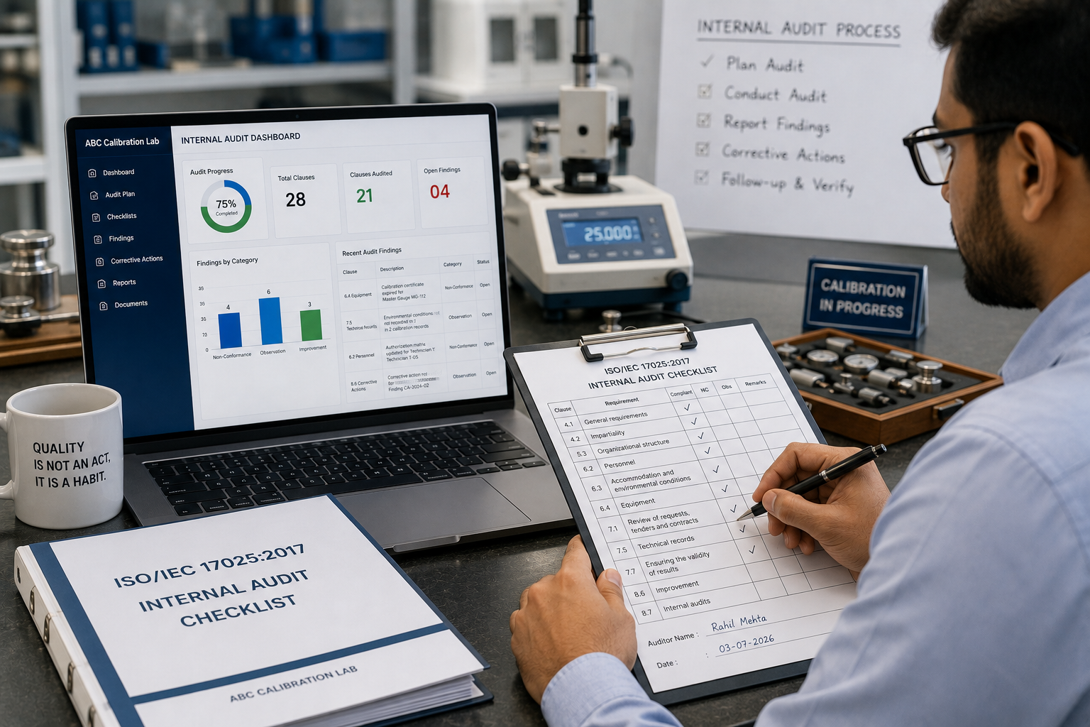 Lab manager frustrated with Excel spreadsheet errors in calibration record management